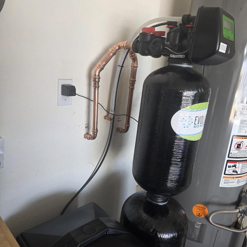 Water softener with integrated filtration installed in Queen Creek