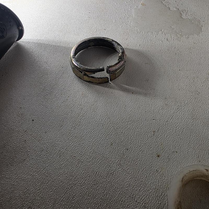Basket strainer locknut removed from kitchen sink drain