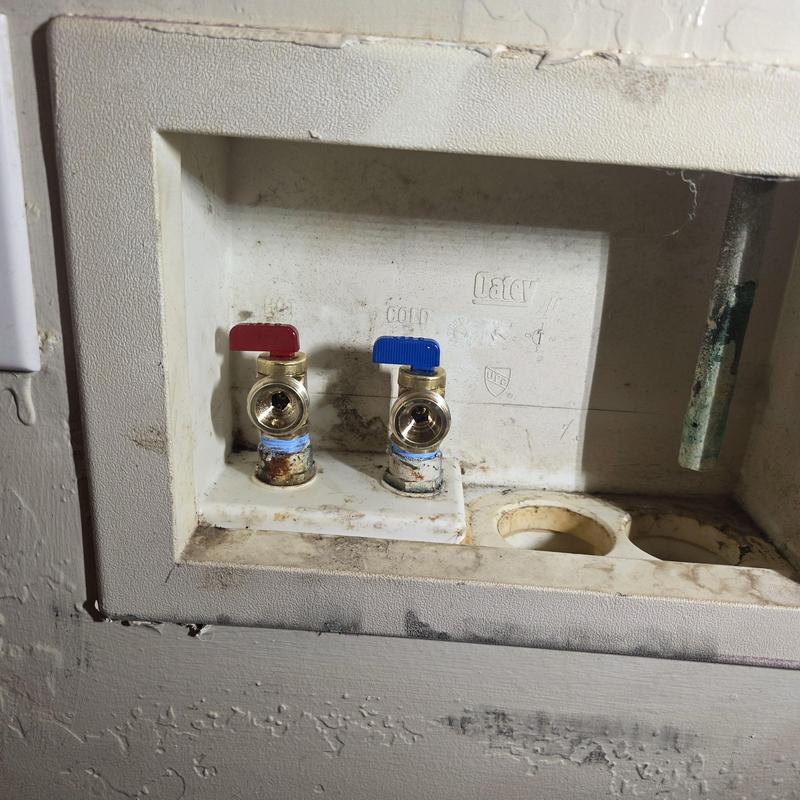 Washer box hot and cold water valves replacement